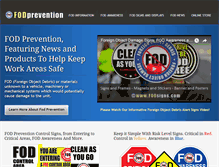 Tablet Screenshot of fodprevention.com